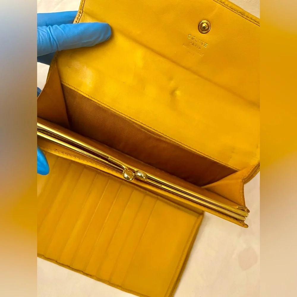 Celine Macadam Trifold Kiss Long Wallet ❤️